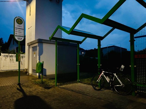 Abziehende Regenwolken am frühen Morgen