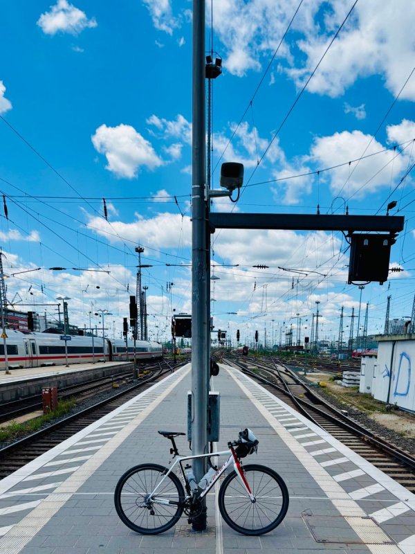 Zugfahrt im ICE bei der Rückreise nach Hildesheim