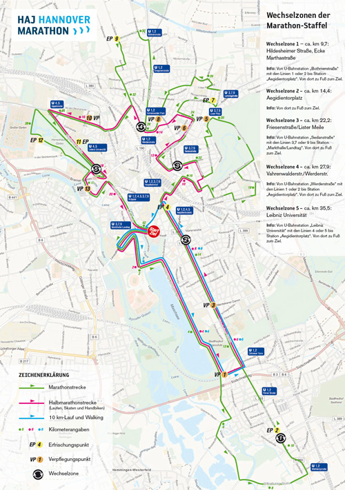Strecke HAJ Marathon 2015 (Quelle: eichels:Event)