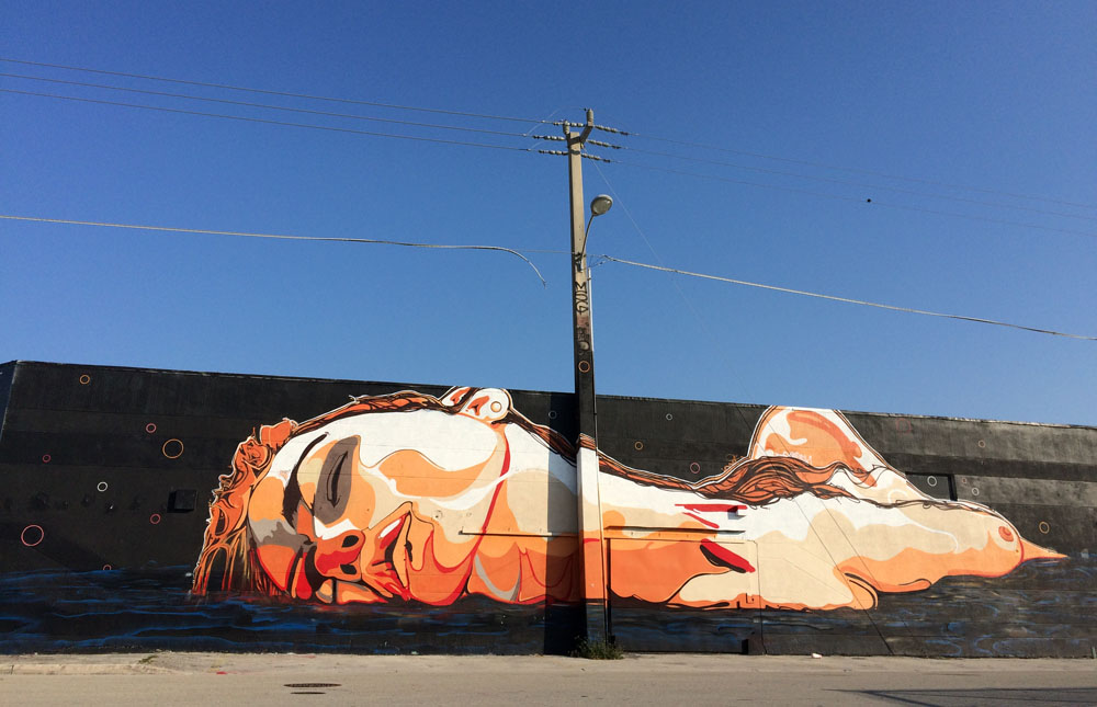 Straßenkunst im Wnywood Art District in Miami, Floria